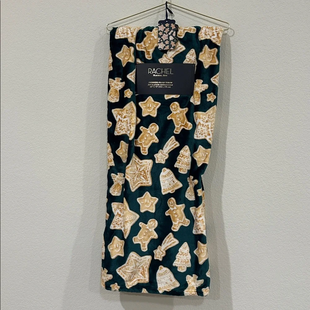 Rachel Rachel Roy Holiday Gingerbread Plush Throw